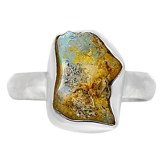 Ethiopian Opal Rough Ring size-6 R-1001 25-ER16163