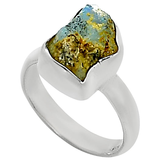Ethiopian Opal Rough Ring size-6 R-1001 25-ER16163