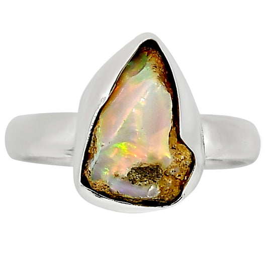 Ethiopian Opal Rough Ring size-7 R-1001 25-ER16187