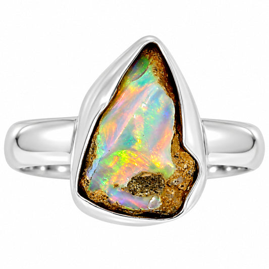 Ethiopian Opal Rough Ring size-7 R-1001 25-ER16187