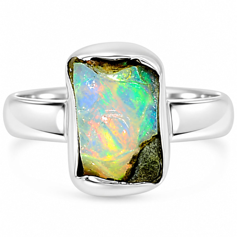 Ethiopian Opal Rough Ring size-7 R-1001 25-ER16198