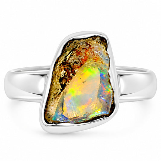 Ethiopian Opal Rough Ring size-7 R-1001 25-ER16199