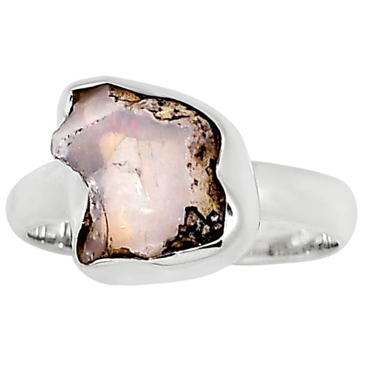 Ethiopian Opal Rough Ring size-7 R-1001 25-ER16205