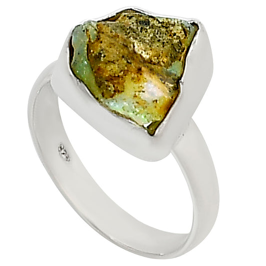 Ethiopian Opal Rough Ring size-7 R-1001 25-ER16206
