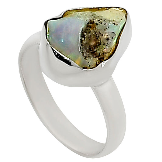 Ethiopian Opal Rough Ring size-7 R-1001 25-ER16207