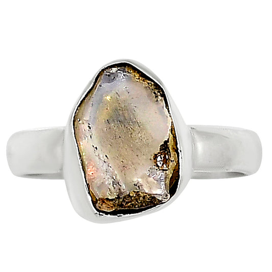 Ethiopian Opal Rough Ring size-7 R-1001 25-ER16209
