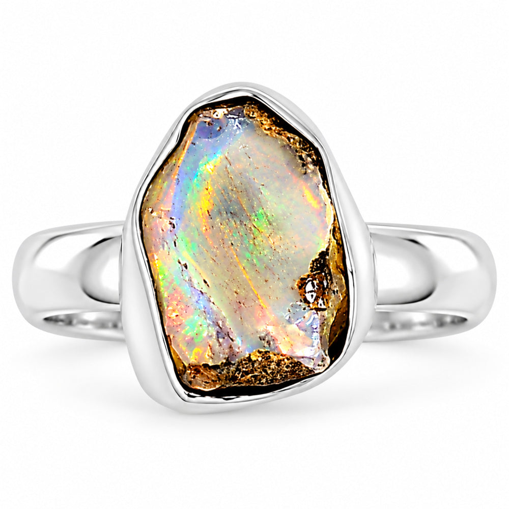 Ethiopian Opal Rough Ring size-7 R-1001 25-ER16209