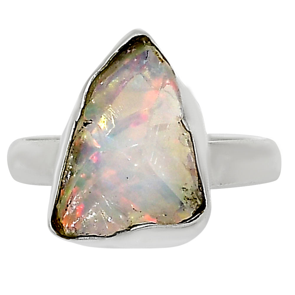 Ethiopian Opal Rough Ring size-8 R-1001 25-ER16214