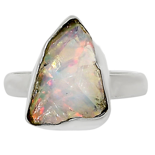 Ethiopian Opal Rough Ring size-8 R-1001 25-ER16214
