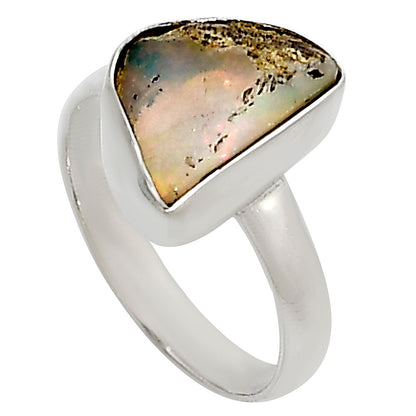 Ethiopian Opal Rough Ring size-8 R-1001 25-ER16217