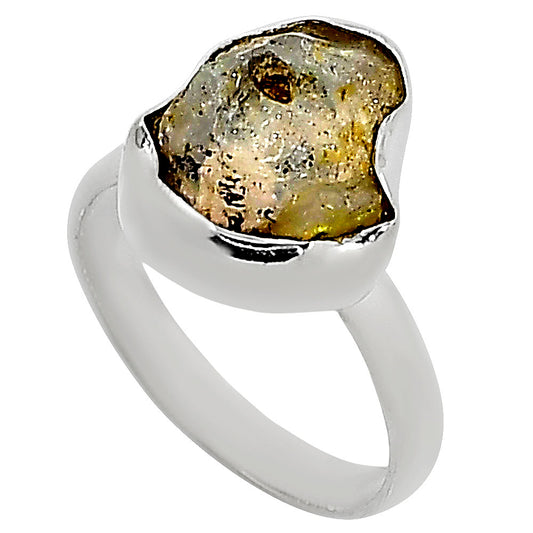 Ethiopian Opal Rough Ring size-8 R-1001 25-ER16220