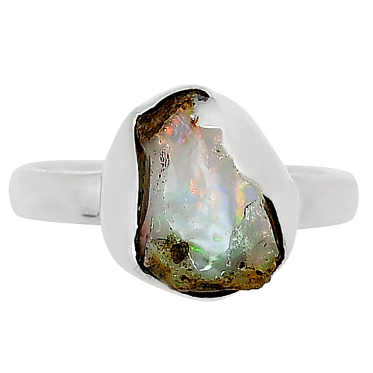 Ethiopian Opal Rough Ring size-9 R-1001 25-ER16248