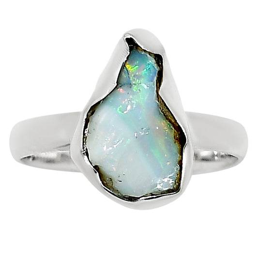 Ethiopian Opal Rough Ring size-9 R-1001 25-ER16258