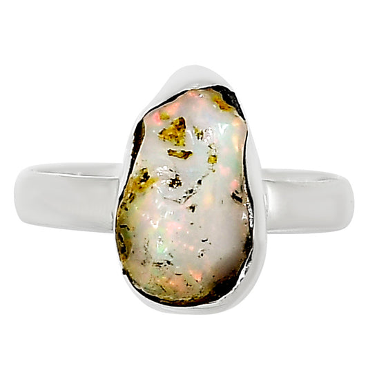 Ethiopian Opal Rough Ring size-9 R-1001 25-ER16259