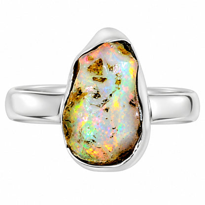 Ethiopian Opal Rough Ring size-9 R-1001 25-ER16259