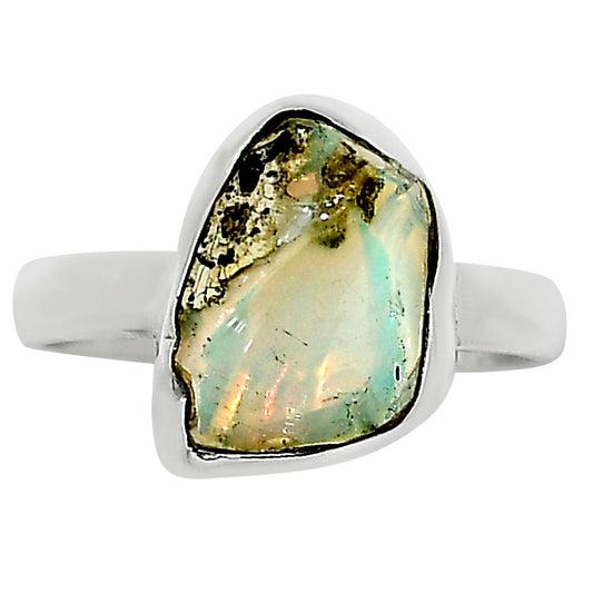 Ethiopian Opal Rough Ring size-9 R-1001 25-ER16264