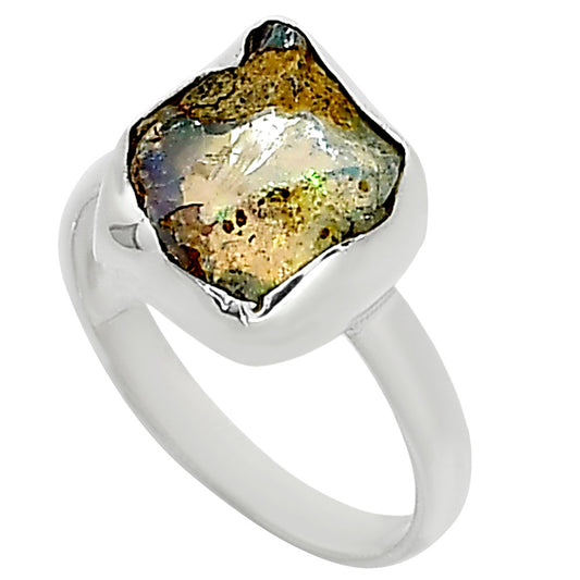Ethiopian Opal Rough Ring size-9 R-1001 25-ER16265