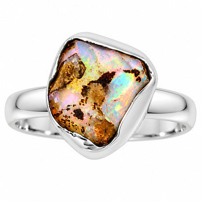 Ethiopian Opal Rough Ring size-9 R-1001 25-ER16269