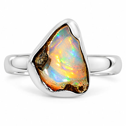 Ethiopian Opal Rough Ring size-9 R-1001 25-ER16272
