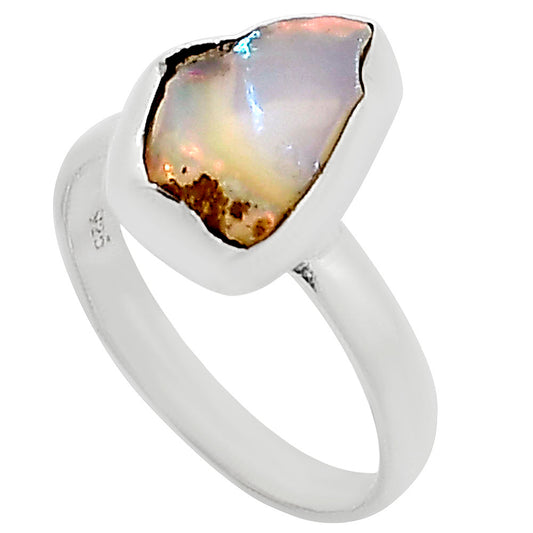 Ethiopian Opal Rough Ring size-9 R-1001 25-ER16272