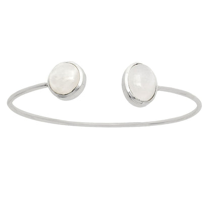 Premium Quality Rainbow Moonstone Cuff Bangle Bracelet B-1004 26-EB10125