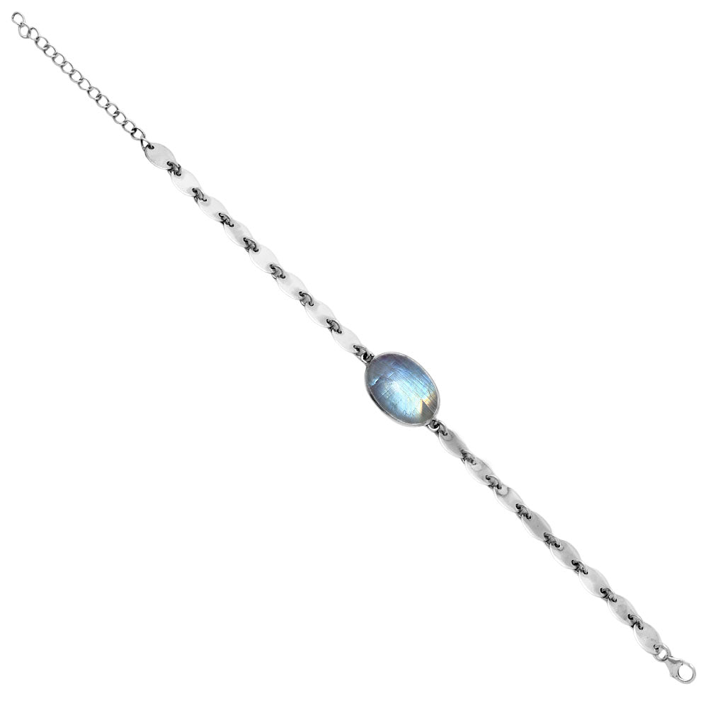 Premium Rainbow Moonstone - India Bracelet B-1044 26-EB10151