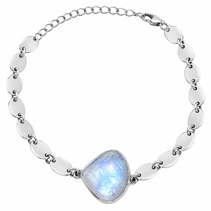 Premium Rainbow Moonstone - India Bracelet B-1044 26-EB10152