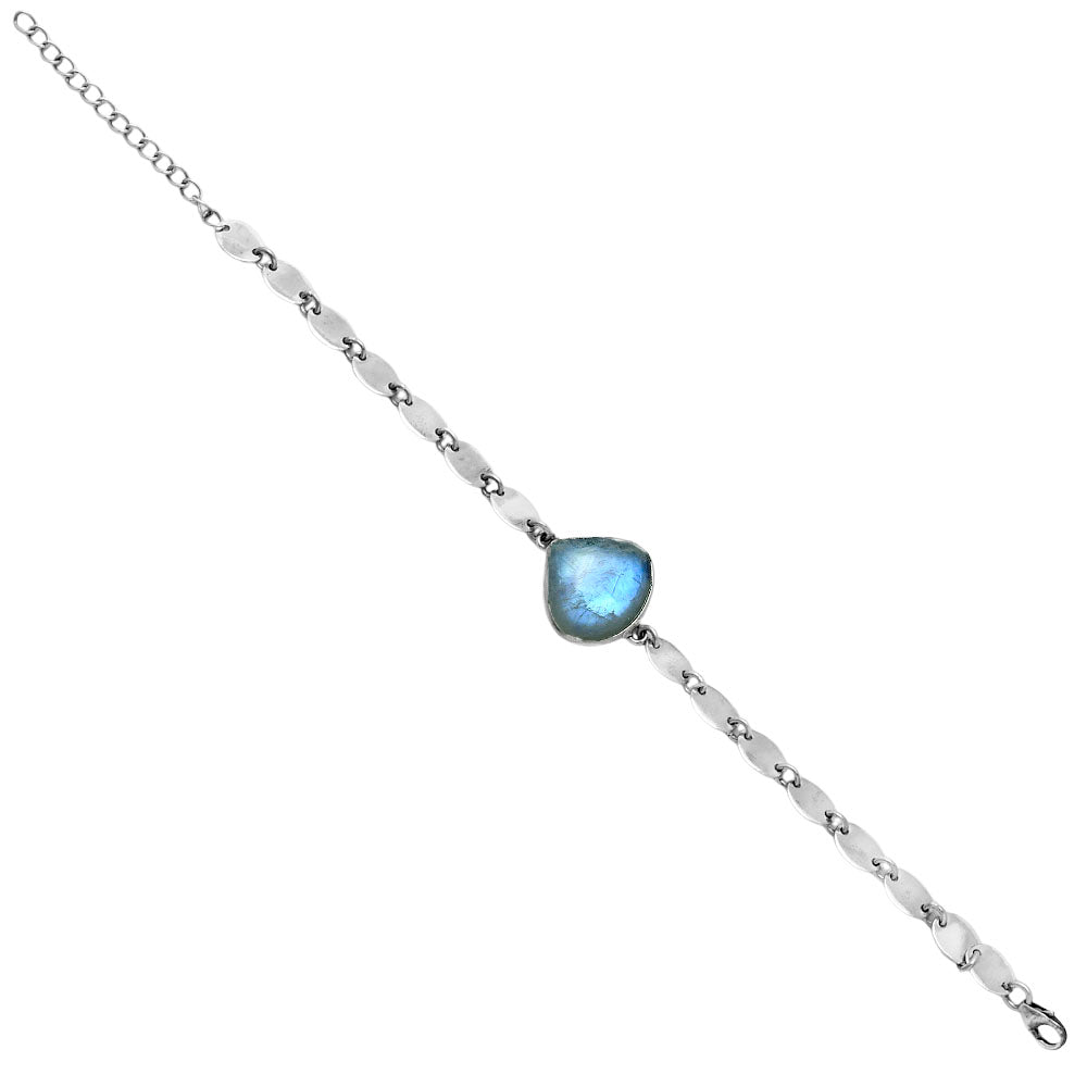 Premium Rainbow Moonstone - India Bracelet B-1044 26-EB10153