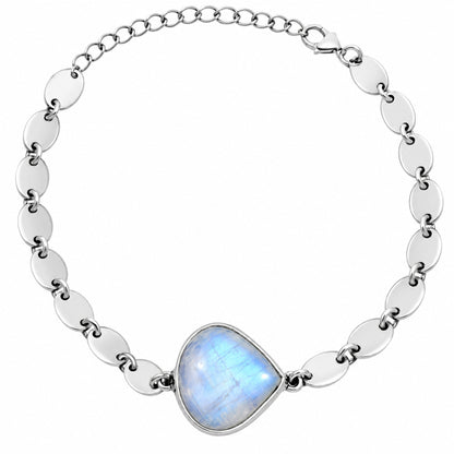 Premium Rainbow Moonstone - India Bracelet B-1044 26-EB10154