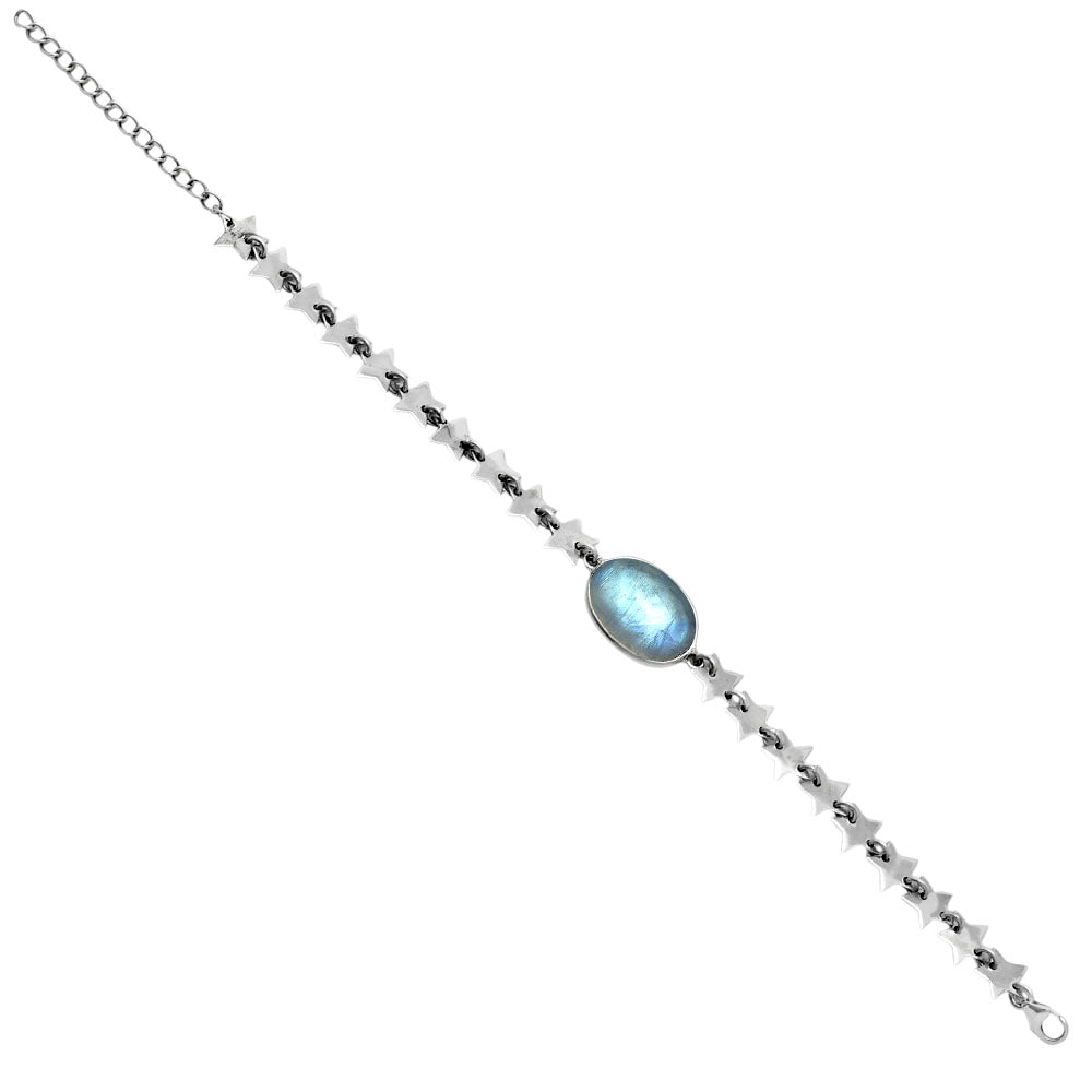 Premium Star - Rainbow Moonstone - India Bracelet B-1044 26-EB10158