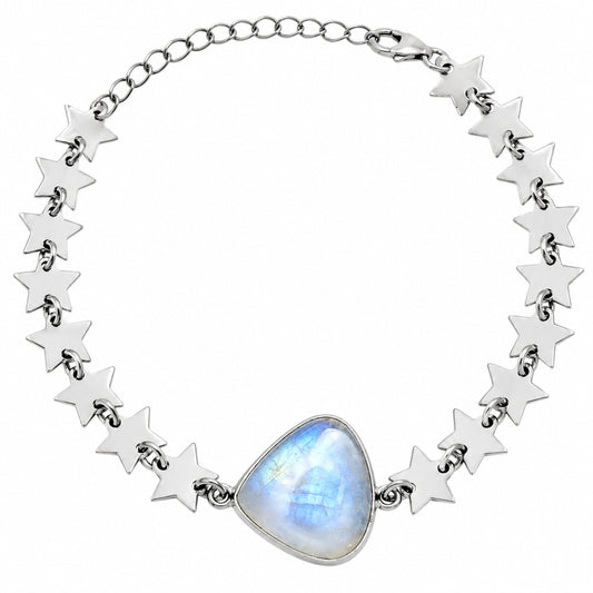 Premium Star - Rainbow Moonstone - India Bracelet B-1044 26-EB10159
