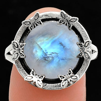 Premium Quality Rainbow Moonstone Ring size-9.5 R-1716 26-ER10871