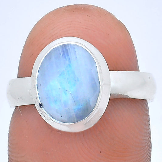 Premium Quality Rainbow Moonstone Checker - India Ring size-7 R-1007 26-ER10898