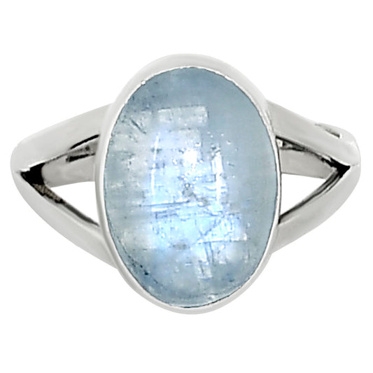 Rainbow Moonstone Ring size-8 R-1002 26-ER15331