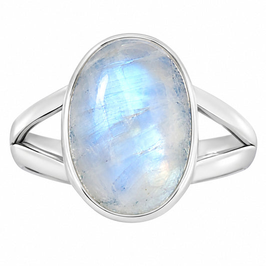 Rainbow Moonstone Ring size-7 R-1002 26-ER16294