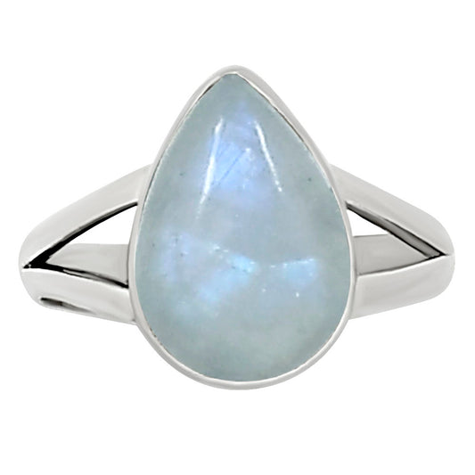 Rainbow Moonstone Ring size-8 R-1002 26-ER16316