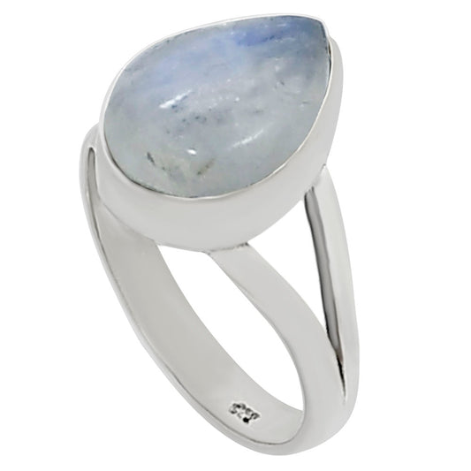 Rainbow Moonstone Ring size-8 R-1002 26-ER16317