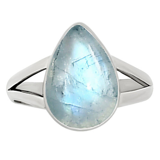 Rainbow Moonstone Ring size-8 R-1002 26-ER16319