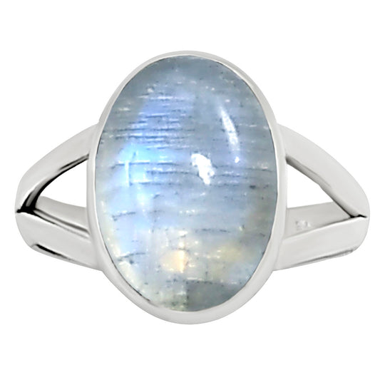Rainbow Moonstone Ring size-8 R-1002 26-ER16320