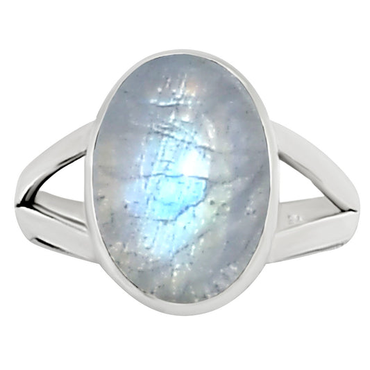 Rainbow Moonstone Ring size-8 R-1002 26-ER16323