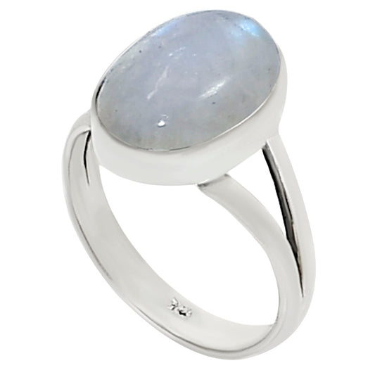 Rainbow Moonstone Ring size-8 R-1002 26-ER16323