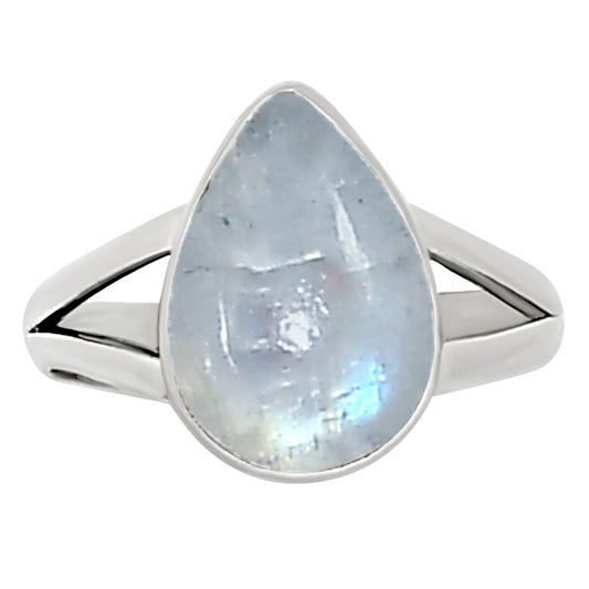 Rainbow Moonstone Ring size-8 R-1002 26-ER16325