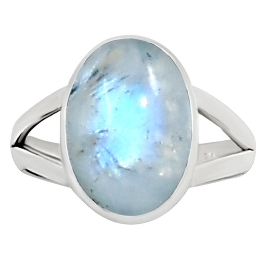 Rainbow Moonstone Ring size-8 R-1002 26-ER16338