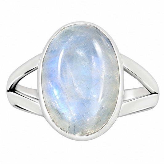 Rainbow Moonstone Ring size-9 R-1002 26-ER16345