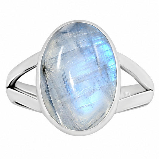 Rainbow Moonstone Ring size-9 R-1002 26-ER16365