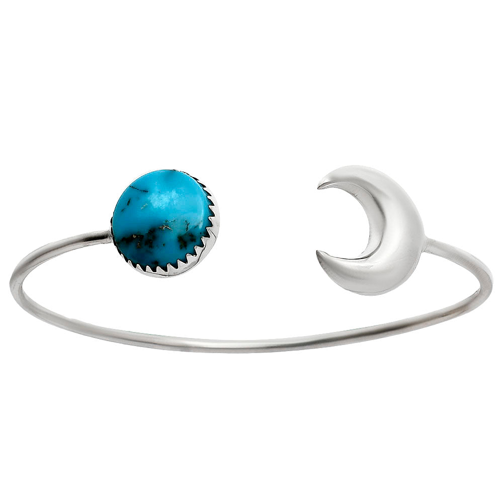 Premium Moon - Turquoise Morenci Mine Cuff Bangle Bracelet B-1046 27-EB10164