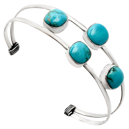Premium Quality Sleeping Beauty Turquoise Cuff Bangle Bracelet B-1047 27-EB10167
