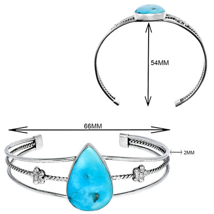 Premium Rare Turquoise Nevada Aztec Mt Cuff Bangle Bracelet B-1012 27-EB10177