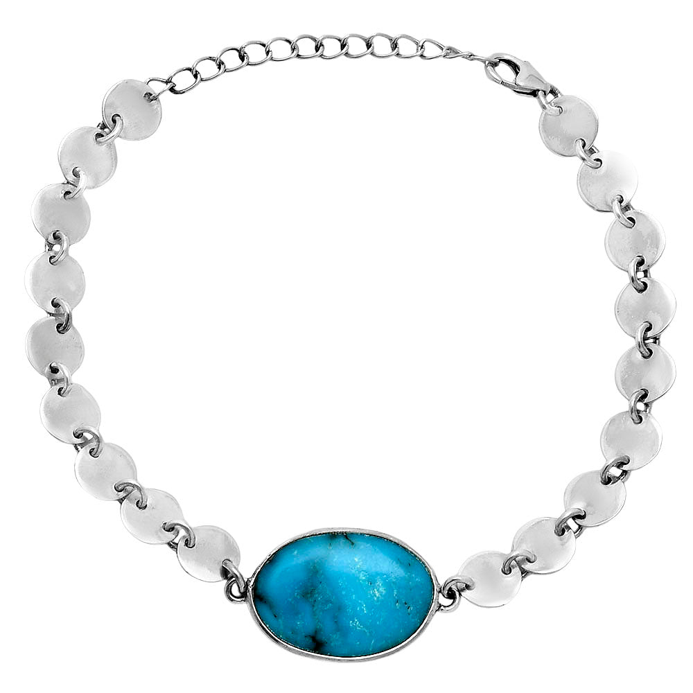 Premium Turquoise Morenci Mine Bracelet B-1044 27-EB10181