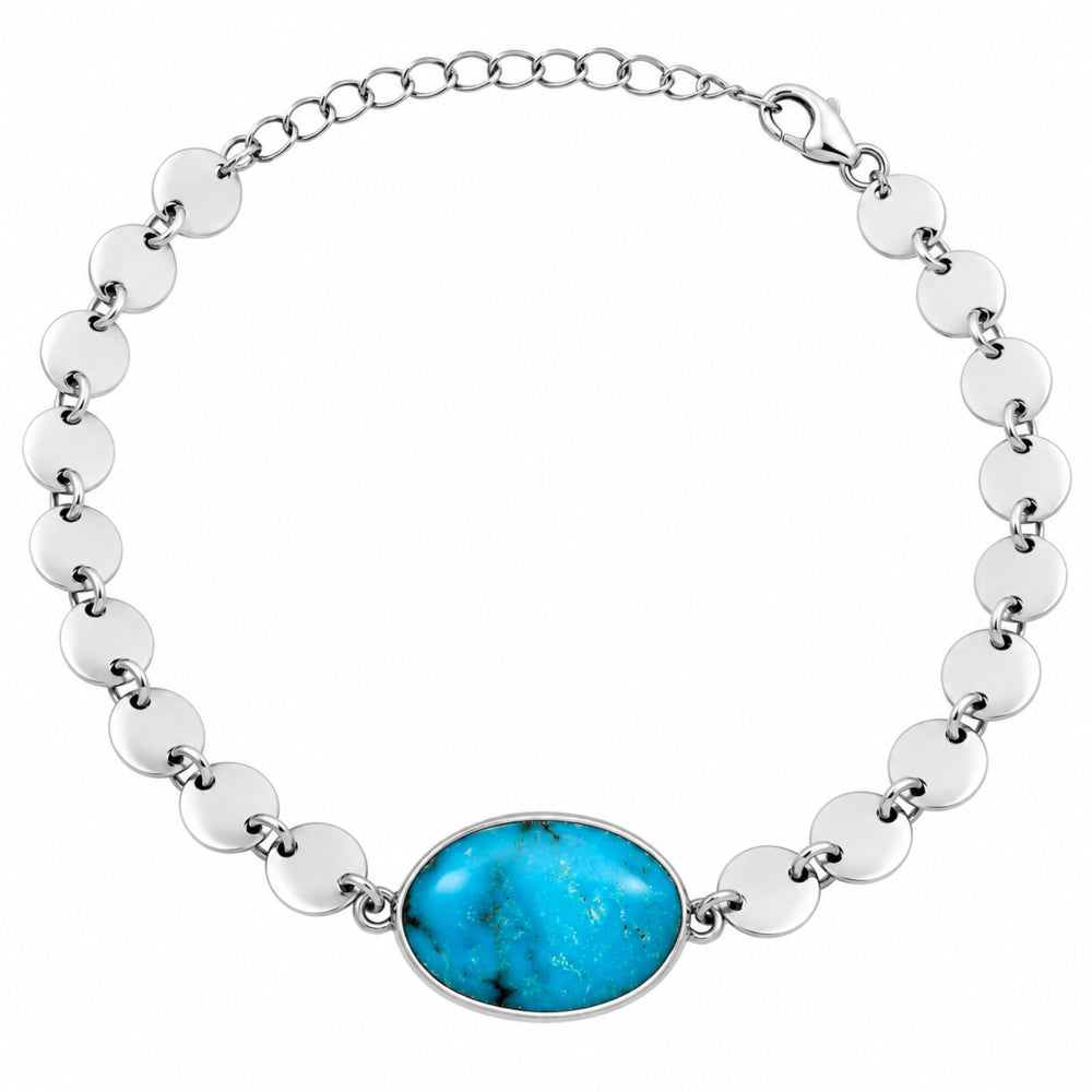 Premium Turquoise Morenci Mine Bracelet B-1044 27-EB10181